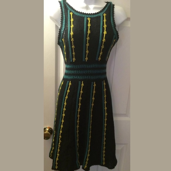 Anthro LAUREATE LANE Fields Dress Sweater Crochet - Picture 3 of 8